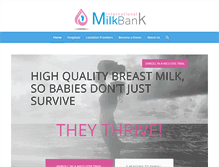 Tablet Screenshot of internationalmilkbank.com